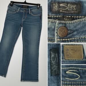 Silver Jeans Co. Suki Mid Slim Boot Women’s Jeans W30 L31 Super Stretch Blue